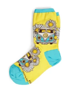 Volkswagen Be Happy - Graphic Cotton Crew Socks