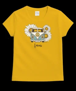 Volkswagen Be Happy - Pineapple Dyed Short Sleeve Crewneck T-Shirt