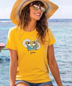 Volkswagen Be Happy - Pineapple Dyed Short Sleeve Crewneck T-Shirt