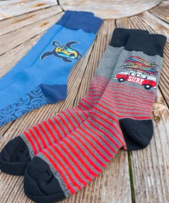 Volkswagen Surfmobile - Graphic Cotton Crew Socks