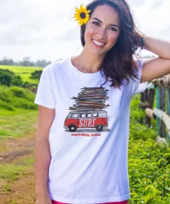 Volkswagen Surfmobile - White Short Sleeve Crewneck T-Shirt
