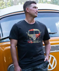 Volkswagen Tropical Ride - Jet Black Short Sleeve Pima T-Shirt