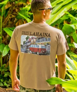 Volkswagen Van Lahaina - Kona Coffee Dyed Short Sleeve Crewneck T-Shirt