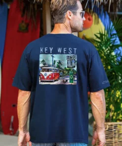Volkswagen Van Mile 0 - Navy Short Sleeve Crewneck T-Shirt