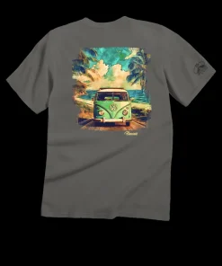 Volkswagen Van Watercolor - Crater Dyed® Short Sleeve Crewneck T-Shirt