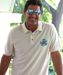Wai Honu - Coconut Dyed Short Sleeve Oceanfront Polo Shirt