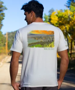 Waikiki City Scenic - Coconut Dyed Short Sleeve Crewneck T-Shirt