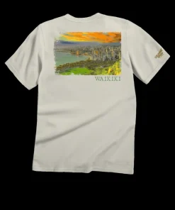 Waikiki City Scenic - Coconut Dyed Short Sleeve Crewneck T-Shirt