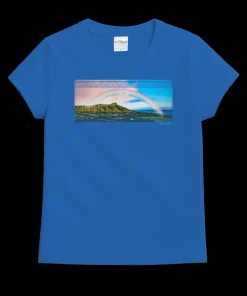 Waikiki Rainbow - Blue Hawaii Dyed Short Sleeve Crewneck T-Shirt