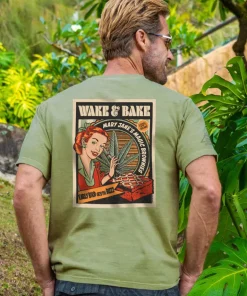 Wake and Bake - Hemp Dyed Short Sleeve Crewneck T-Shirt