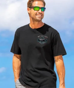 Wander - Black Short Sleeve Crewneck T-Shirt