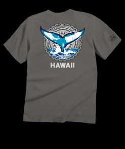 Whale Tail Circle - Crater Dyed® Short Sleeve Crewneck T-Shirt