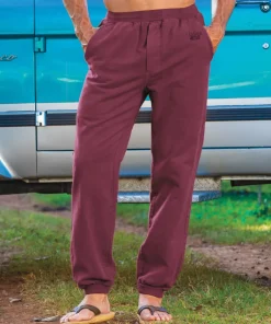 Wine Dyed Canton Pants