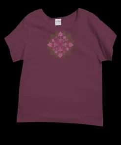 Wine Quilt - Wine Dyed Short Sleeve Scoop Neck T-Shirt