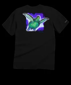 Wyland® Sea Turtle - Black Short Sleeve Crewneck T-Shirt
