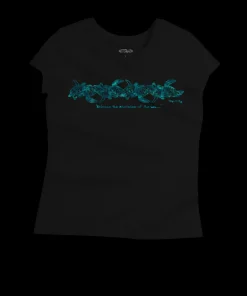 Wyland® Sea Turtle Band - Jet Black Short Sleeve Pima T-Shirt